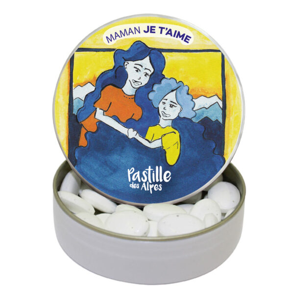 MAMAN JE T'AIME - Boite Métal Souvenir - Parfum à choisir