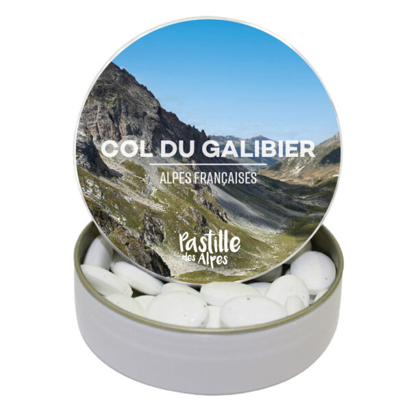 COL DU GALIBIER- Alpes Françaises - Boite Métal Souvenir - Parfum à choisir