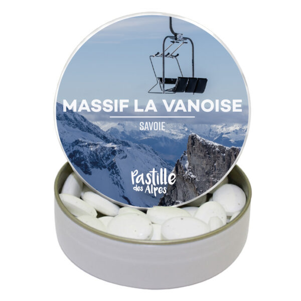 MASSIF LA VANOISE - Savoie - Boite Métal Souvenir - Parfum à choisir