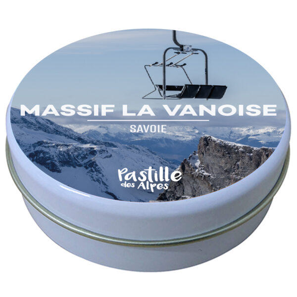 MASSIF LA VANOISE - Savoie - Boite Métal Souvenir - Parfum à choisir